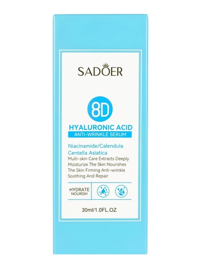 Омолаживающая сыворотка для лица Sadoer с гиалуроновой кислотой, 30 мл