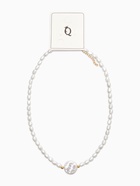 Колье из бусин «Жемчуг барокко», L=40 см, белое в золоте - Фото 5