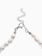 Колье жемчг "Барокко", цвет белый в серебре  (артикул 10936486)  большой выбор товаров оптом и в розницу по низким ценам с доставкой