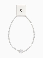 Колье из бусин «Жемчуг барокко», L=40 см, белое в серебре  (артикул 10936486)  большой выбор товаров оптом и в розницу по низким ценам с доставкой