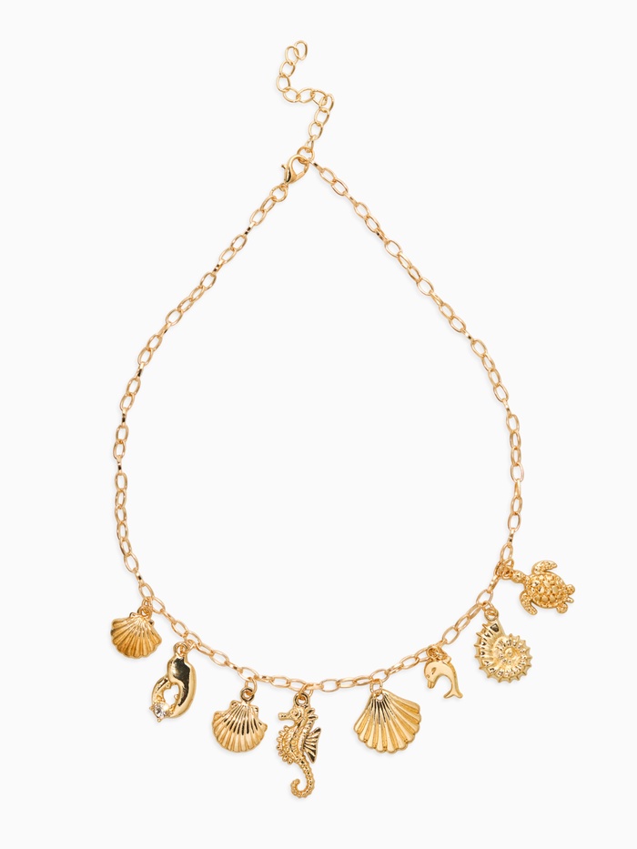 Колье на цепочке «Морской мир», L=40 см, цвет золото - Фото 1