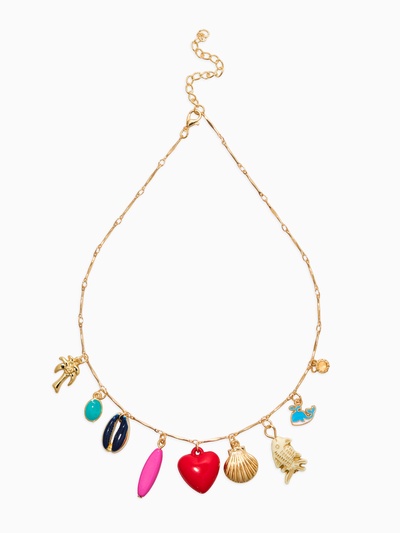 Колье «Море любви», L=40 см, цветное в золоте
