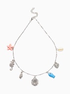 Колье «Морской вайб», L=40 см, цветное в серебре - Фото 1