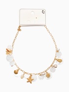 Колье "Летний вайб" ракушка, цвет белый в золоте  (артикул 10936522)  большой выбор товаров оптом и в розницу по низким ценам с доставкой