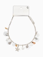 Колье "Летний вайб" ракушка, цвет белый в серебре  (артикул 10936523)  большой выбор товаров оптом и в розницу по низким ценам с доставкой