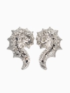 Серьги «Морской мир», раковина, белые в серебре  (артикул 10938649)  большой выбор товаров оптом и в розницу по низким ценам с доставкой