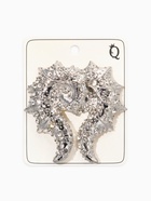 Серьги «Морской мир», раковина, белые в серебре  (артикул 10938649)  большой выбор товаров оптом и в розницу по низким ценам с доставкой