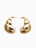 Серьги «Морской мир», улитка. белые в золоте  (артикул 10938651)  большой выбор товаров оптом и в розницу по низким ценам с доставкой