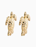 Серьги «Морской мир», черепаха, белые в золоте  (артикул 10938655)  большой выбор товаров оптом и в розницу по низким ценам с доставкой