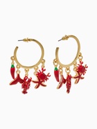 Серьги «Морской мир», микс подвесок, красные в золоте  (артикул 10938658)  большой выбор товаров оптом и в розницу по низким ценам с доставкой