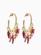 Серьги «Морской мир», микс подвесок, красные в золоте  (артикул 10938658)  большой выбор товаров оптом и в розницу по низким ценам с доставкой