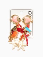 Серьги «Морской мир», рыбки, цветные в золоте - Фото 3