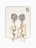 Серьги «Морской мир» ракушечки маленькие, белые в серебре  (артикул 10938665)  большой выбор товаров оптом и в розницу по низким ценам с доставкой