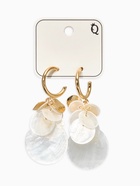 Серьги «Морской мир», чешуя, белые в золоте - Фото 3