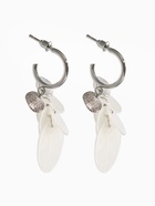 Серьги «Морской мир» чешуя, белые в серебре  (артикул 10938671)  большой выбор товаров оптом и в розницу по низким ценам с доставкой