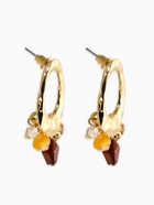 Серьги акрил «Стиль», галтовка, коричневые в золоте  (артикул 10938677)  большой выбор товаров оптом и в розницу по низким ценам с доставкой