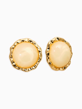 Серьги акрил «Стиль», круг в рамке, бежевые в золоте  (артикул 10938682)  большой выбор товаров оптом и в розницу по низким ценам с доставкой