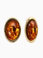 Серьги акрил «Стиль», овал, янтарные в золоте  (артикул 10938686)  большой выбор товаров оптом и в розницу по низким ценам с доставкой