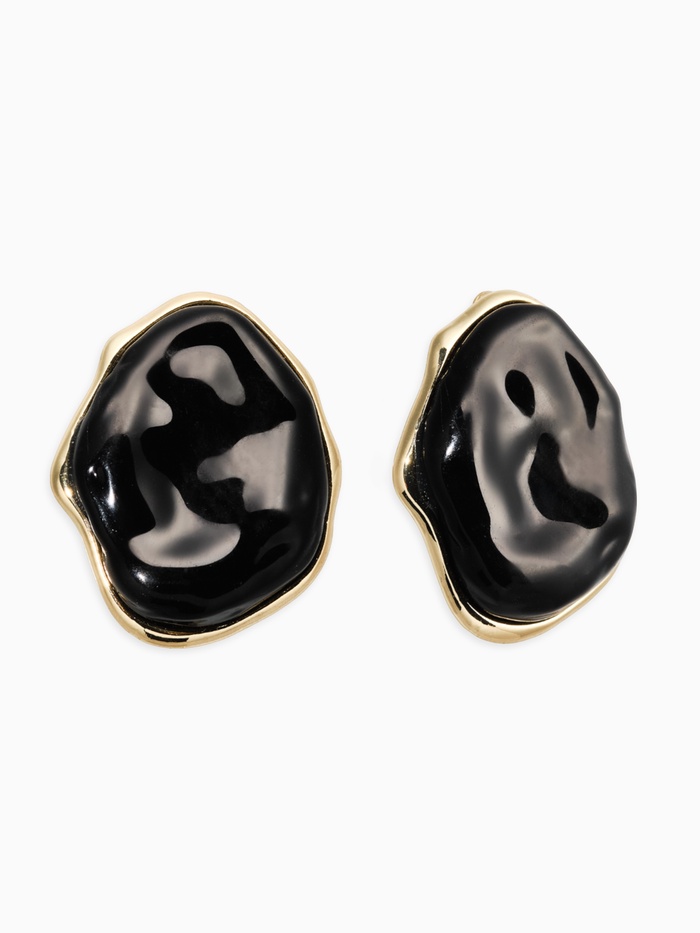 Серьги акрил мятый 