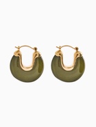 Серьги акрил «Стиль» подкова, зелёные в золоте  (артикул 10938699)  большой выбор товаров оптом и в розницу по низким ценам с доставкой