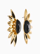 Серьги «полу солнце», чёрные в золоте  (артикул 10938703)  большой выбор товаров оптом и в розницу по низким ценам с доставкой