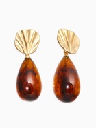 Серьги акрил «Веер с каплей», коричневые в золоте  (артикул 10938707)  большой выбор товаров оптом и в розницу по низким ценам с доставкой