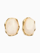 Серьги акрил «Мятые», прозрачные в золоте  (артикул 10938712)  большой выбор товаров оптом и в розницу по низким ценам с доставкой