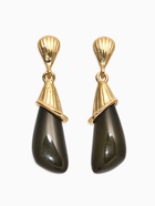 Серьги акрил «Капля каллы», зелёные в золоте  (артикул 10938716)  большой выбор товаров оптом и в розницу по низким ценам с доставкой