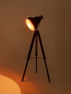 Торшер напольный «Прожектор», E27, 40 Вт, тренога, чёрный-медь, 30×30×148 см  (артикул 10951642)  большой выбор товаров оптом и в розницу по низким ценам с доставкой