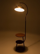 Торшер напольный со столиком Е27, 40 Вт, чёрный стол d=34 см, 42×42×162 см  (артикул 10951743)  большой выбор товаров оптом и в розницу по низким ценам с доставкой