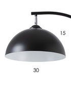 Торшер напольный со столиком Е27, 40 Вт, чёрный стол d=34 см, 42×42×162 см - Фото 6