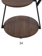 Торшер напольный со столиком Е27, 40 Вт, чёрный стол d=34 см, 42×42×162 см - Фото 7