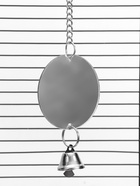 Игрушка для птиц "Зеркало двойное" с колокольчикам, 23 х 7 см  (артикул 10955019)  большой выбор товаров оптом и в розницу по низким ценам с доставкой