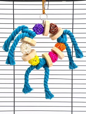 {{photo.Alt || photo.Description || 'Игрушка для птиц «Браслет», 13.5×5 см, с колокольчиками, цвет МИКС'}}