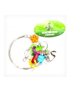 Игрушка для птиц "Кольцо и бусы" с колокольчиками, 20 х 7 см, микс цветов  (артикул 10955023)  большой выбор товаров оптом и в розницу по низким ценам с доставкой