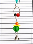Игрушка для птиц «Шарики», 18×4.5 см, с колокольчиками, цвет МИКС - Фото 5