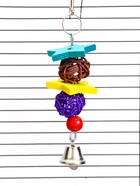Игрушка для птиц "Лоза-звезда", 16 см, микс цветов  (артикул 10955026)  большой выбор товаров оптом и в розницу по низким ценам с доставкой