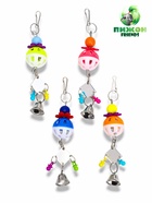 Игрушка для птиц "Дискотека" с зеркалом и шариком, 19 х 4 см, микс цветов  (артикул 10955027)  большой выбор товаров оптом и в розницу по низким ценам с доставкой