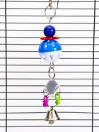 Игрушка для птиц "Дискотека" с зеркалом и шариком, 19 х 4 см, микс цветов  (артикул 10955027)  большой выбор товаров оптом и в розницу по низким ценам с доставкой