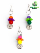 Игрушка для птиц "Цветочек" с шариками, 10 х 3 см, микс цветов  (артикул 10955028)  большой выбор товаров оптом и в розницу по низким ценам с доставкой