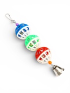 Игрушка для птиц "Дискотека" с 3 шариками, 20 х 4 см, микс цветов  (артикул 10955029)  большой выбор товаров оптом и в розницу по низким ценам с доставкой