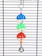 Игрушка для птиц "Дискотека" с 3 шариками, 20 х 4 см, микс цветов  (артикул 10955029)  большой выбор товаров оптом и в розницу по низким ценам с доставкой