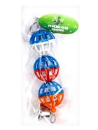 Игрушка для птиц "Дискотека" с 3 шариками, 20 х 4 см, микс цветов  (артикул 10955029)  большой выбор товаров оптом и в розницу по низким ценам с доставкой