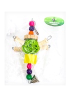 Игрушка для птиц "Деревяшка", 22 х 9 см, микс цветов  (артикул 10955034)  большой выбор товаров оптом и в розницу по низким ценам с доставкой