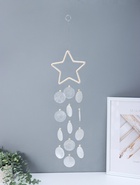 Ловец снов амулет «Звёздочка», перламутр, 13 кружков, d=4.8 см, 13.5×48 см  (артикул 10955187)  большой выбор товаров оптом и в розницу по низким ценам с доставкой