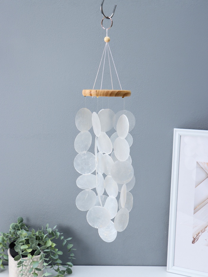 Музыка ветра «Перламутр», 26 кружков, d=4.8 см, 10×10×46 см - Фото 1