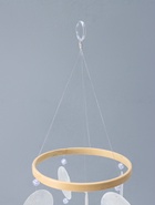 Музыка ветра «Нимб с бусинками», перламутр, 26 кружков, d=4.8 см, 12.5×42.5 см  (артикул 10955193)  большой выбор товаров оптом и в розницу по низким ценам с доставкой