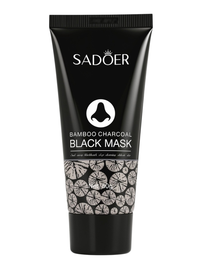 Маска для носа с бамбуковым углем против черных точек, 60 г