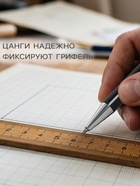 Карандаш цанговый, толщина грифеля 2.0 мм, HB, чёрный корпус, с клипом - Фото 2