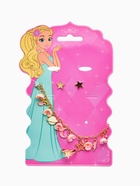 Набор детский «Выбражулька» космос, 3 предмета: бусы, пусеты, кольцо, цвет розово-золотой  (артикул 10960593)  большой выбор товаров оптом и в розницу по низким ценам с доставкой